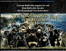 Tablet Screenshot of dkvrottweilers.com